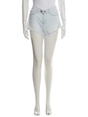 L'AGENCE Light Wash Denim Cutoff Shorts